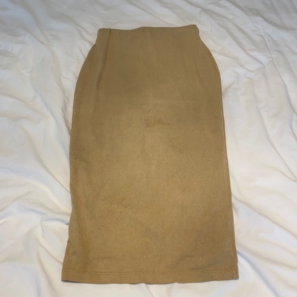 Suede pencil skirt - Picture 1 of 2